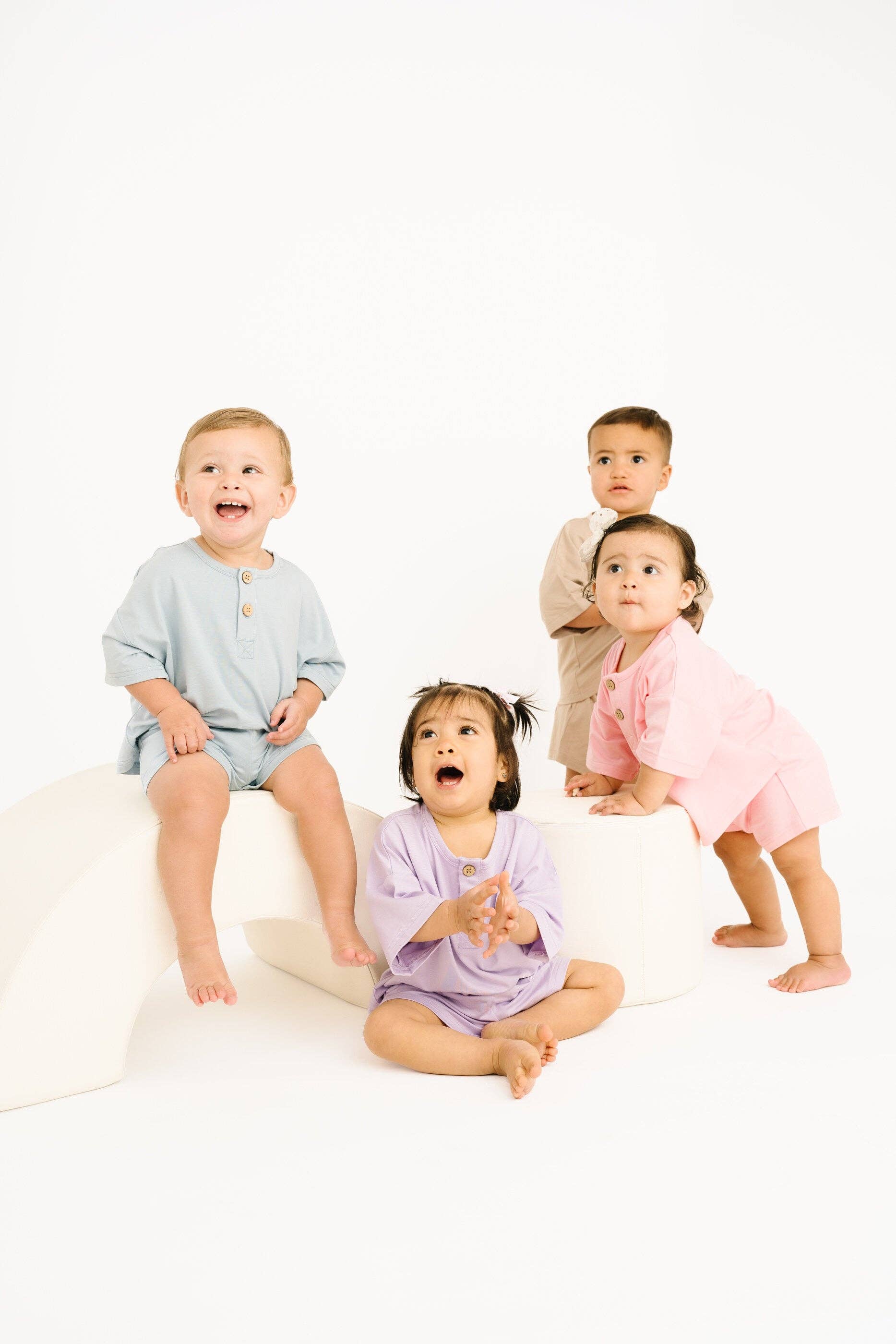 Sandstone Bamboo Button Slouchy Set: 2T
