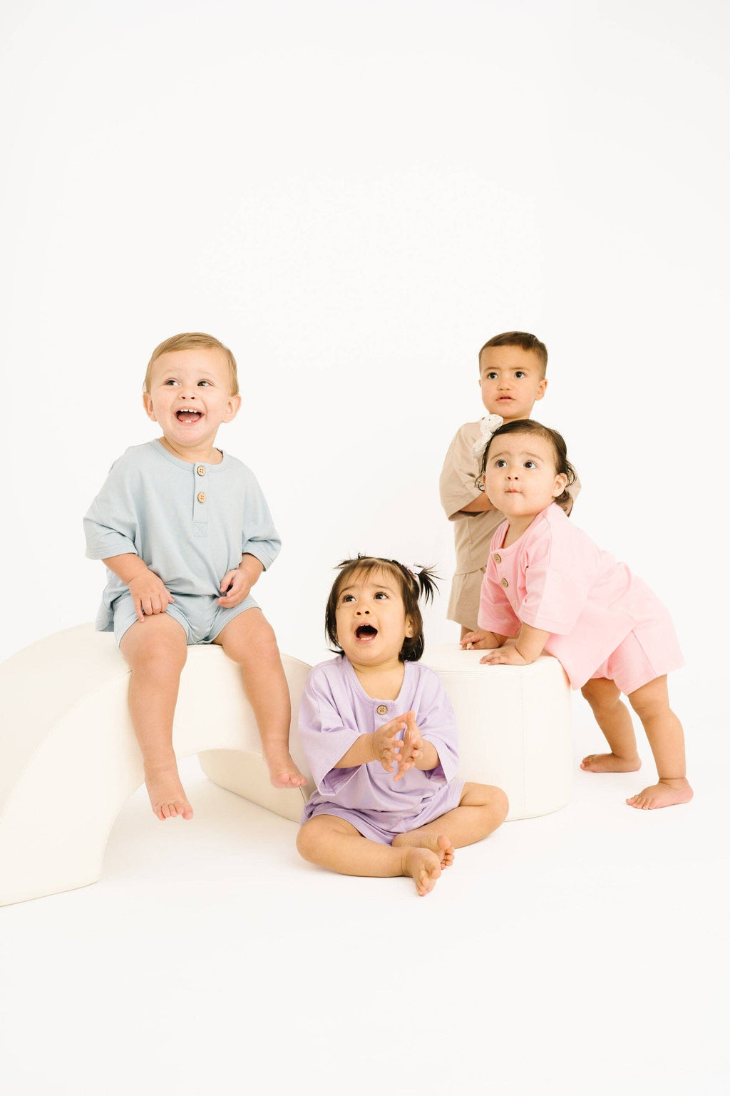 Sandstone Bamboo Button Slouchy Set: 3T