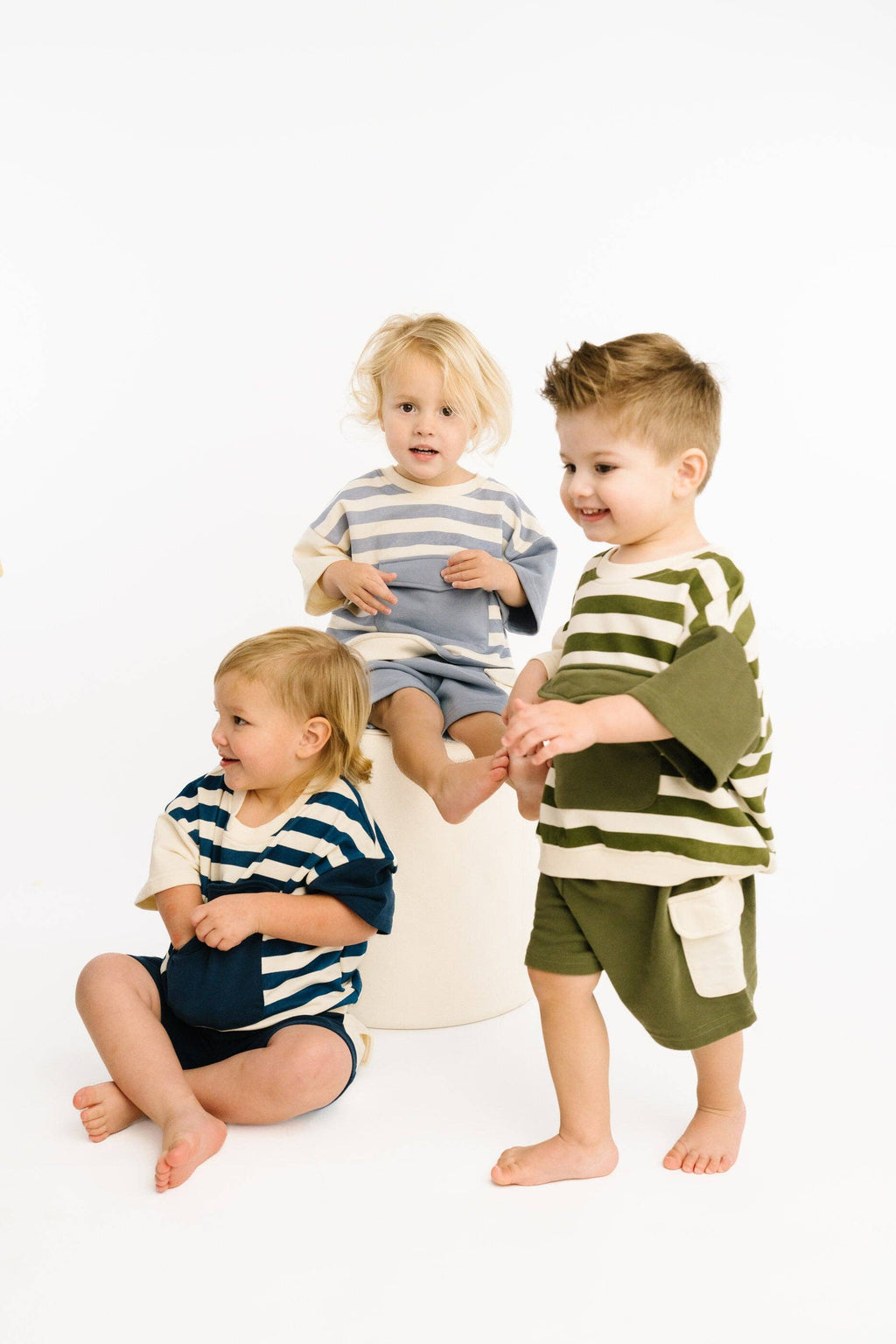 Navy Short Retro Set: 2T