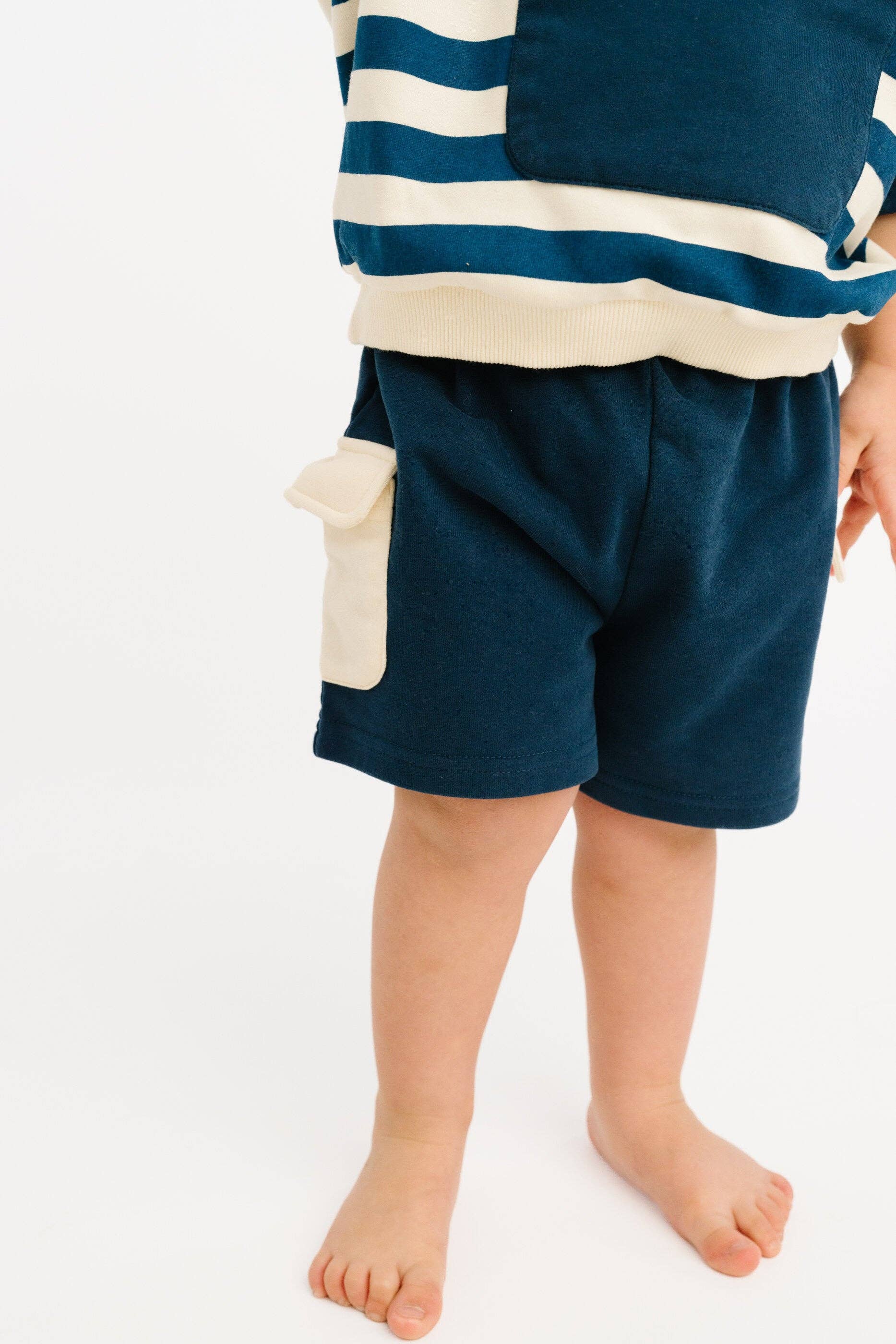 Navy Short Retro Set: 2T