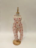 Pink Western Muslin Smocked Jumpsuit