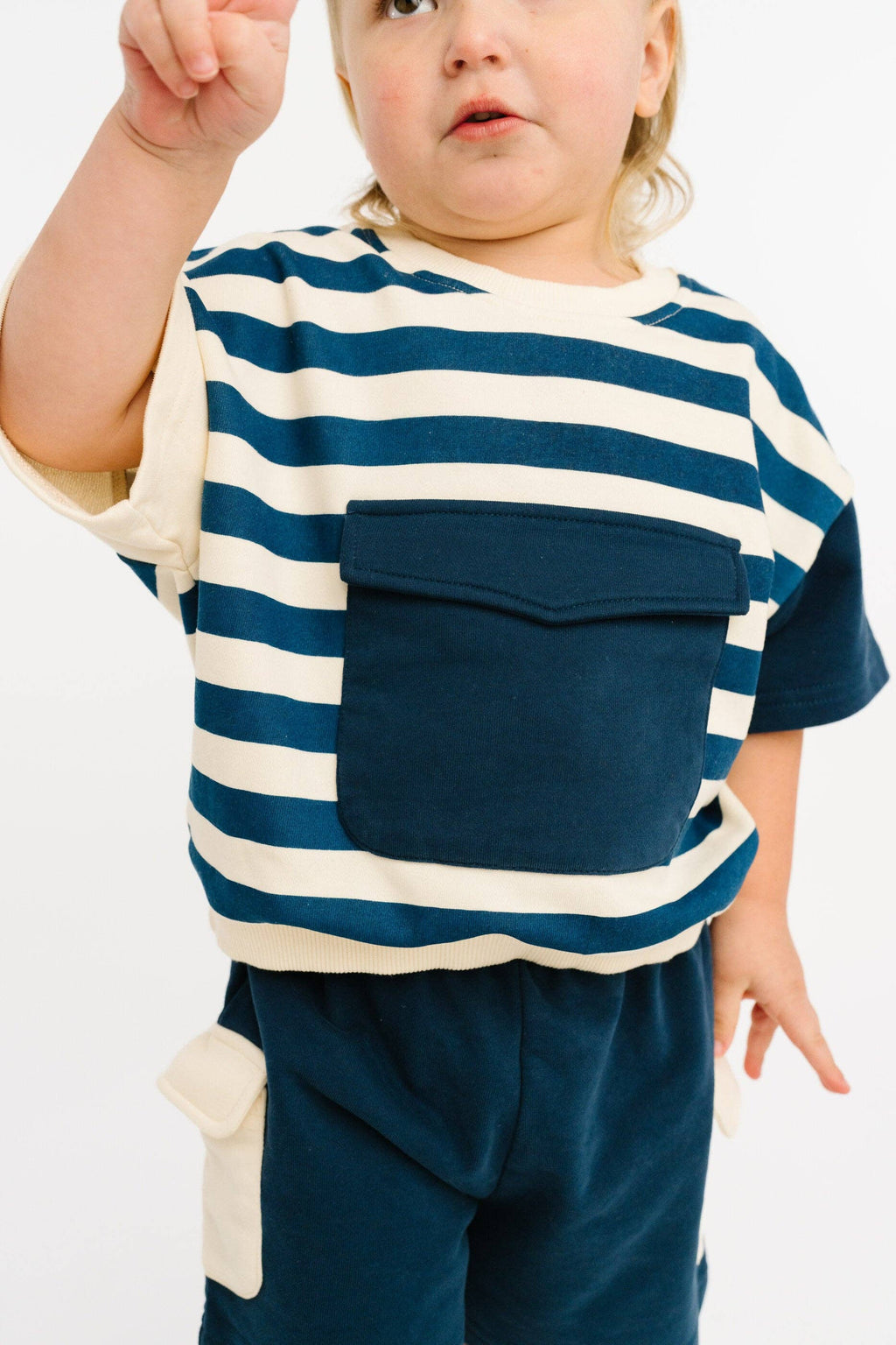 Navy Short Retro Set: 2T
