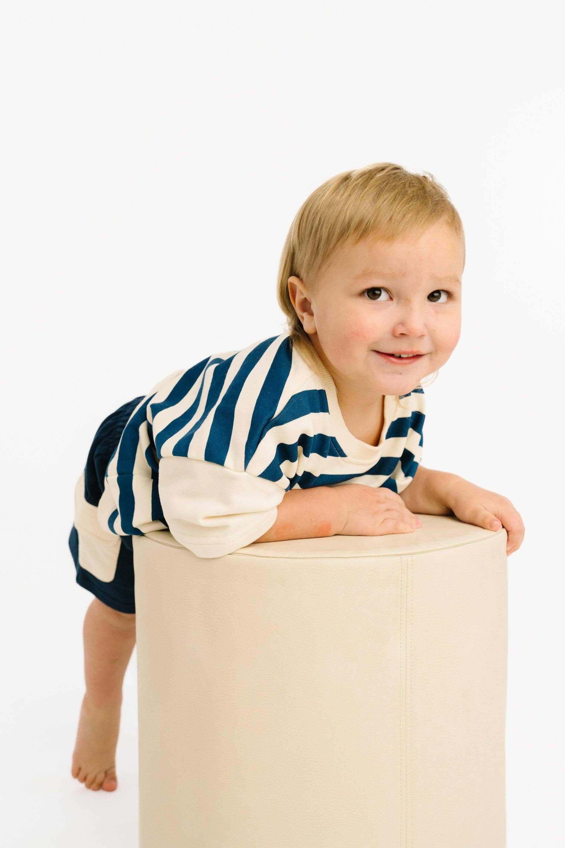 Navy Short Retro Set: 2T